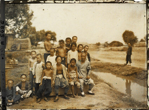 1913年北京西郊外の子供たち