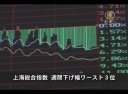【中国１分間】上海総合指数 週間下げ幅ワースト３位