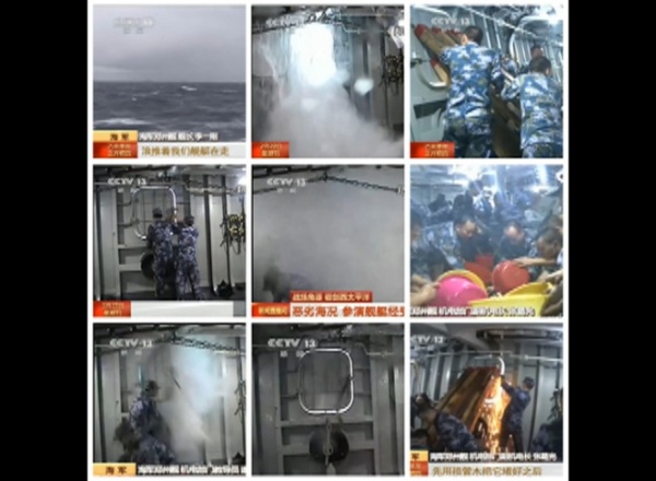中国の艦艇　　習近平「 耳も聞こえず、目も見えず」と批判？