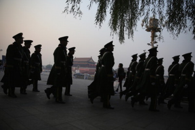 ８日の北京天安門広場（Feng Li/Getty Images）