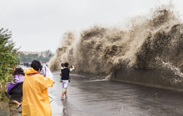 【写真報道】台風２３号  中国東部に甚大な被害